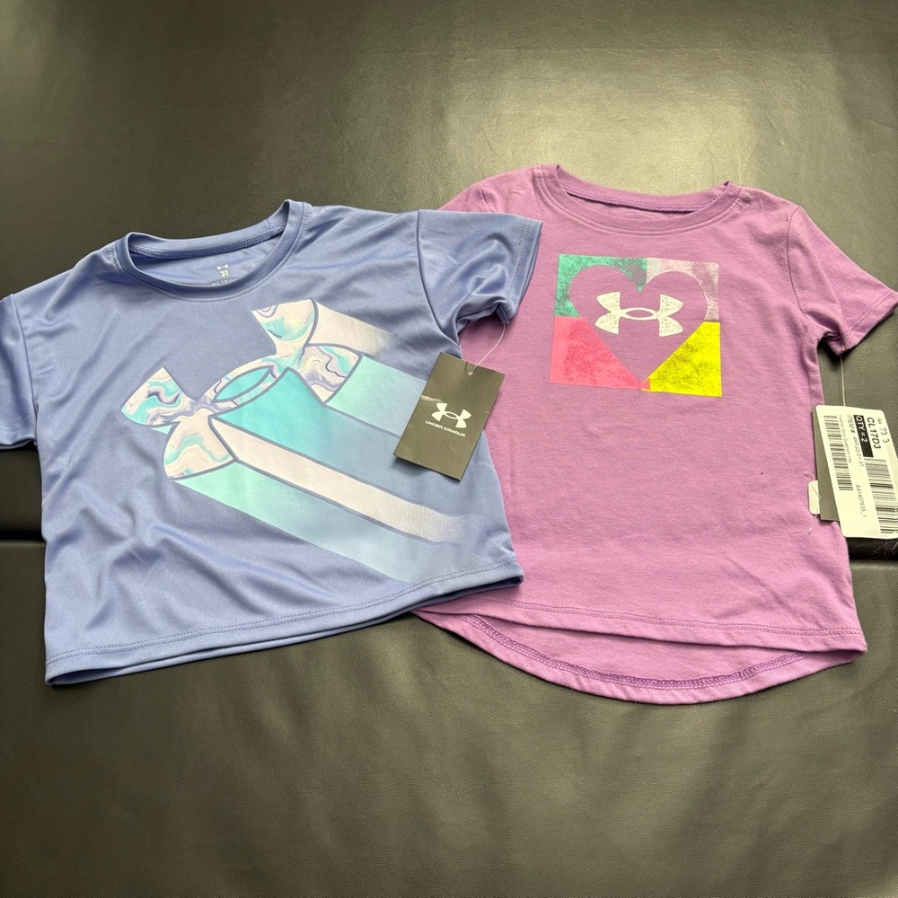 NWT Under Armour tee Set Girls Size 3T